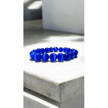 Pulseira Olho de Gato Azul escuro