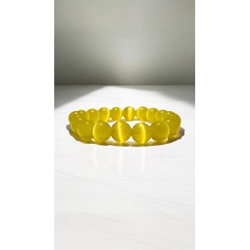 Pulseira Olho de Gato Amarelo