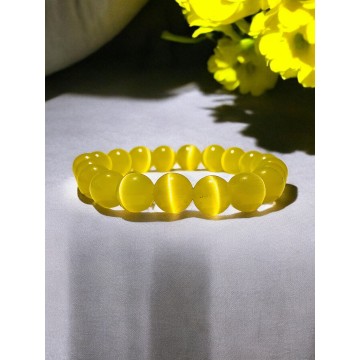 Pulseira Olho de Gato Amarelo