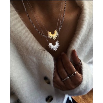 Colar Eva Aço inoxidável dourado Lizyara