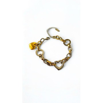 Pulseira Double Love aço inoxidável