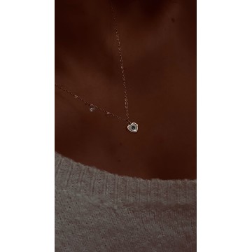 Colar Amor e Proteção – Olho Grego em Coração