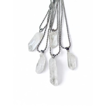 Colar Ponta Quartzo Cristal