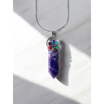 Colar Energia Divina – Ametista com Chakras