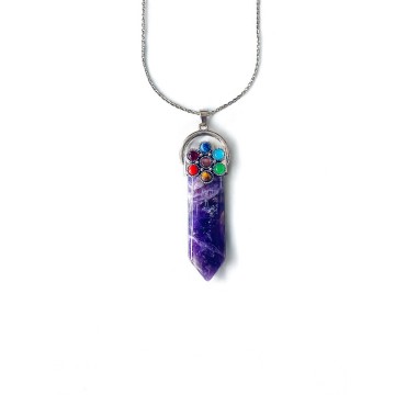 Colar Energia Divina – Ametista com Chakras