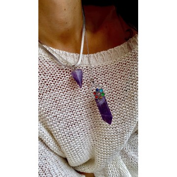 Colar Energia Divina – Ametista com Chakras