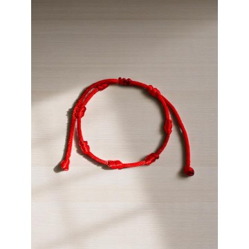 Pulseira sete nós vermelha - proteção