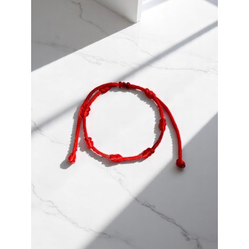 Pulseira sete nós vermelha - proteção