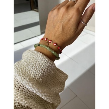 Pulseira Prehnite - Felicidade, sorte, sucesso