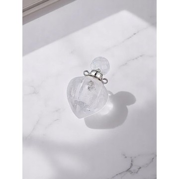 Colar Difusor de Quartzo Branco - Clareza e Aromaterapia