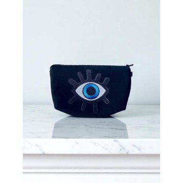 Bolsa Necessaire Preta Olho Turco