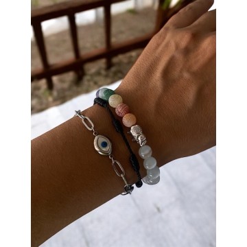 Pulseira Sete Chakras com Selenite