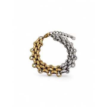 Pulseira Double Chic Aço inoxidável