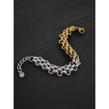 Pulseira Double Chic Aço inoxidável