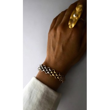 Pulseira Double Chic Aço inoxidável
