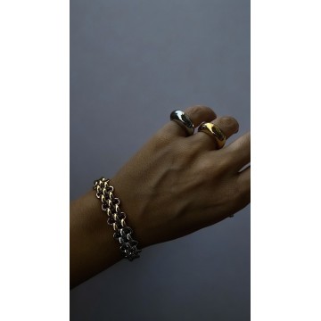Pulseira Double Chic Aço inoxidável