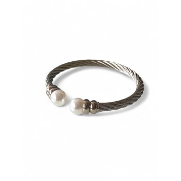 Pulseira Ocean Pearl aço inoxidável