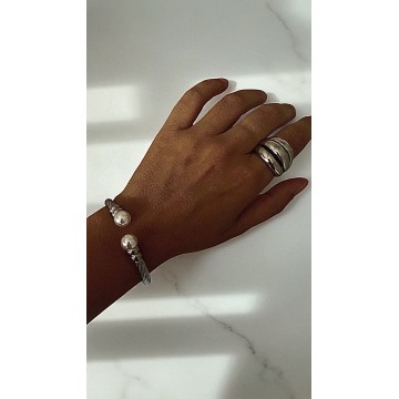 Pulseira Ocean Pearl aço inoxidável