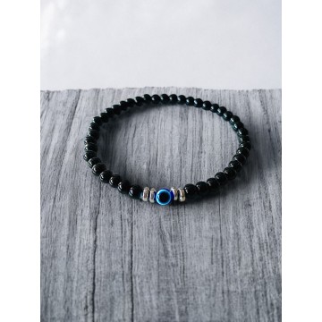 Pulseira Turmalina com olho turco 6mm