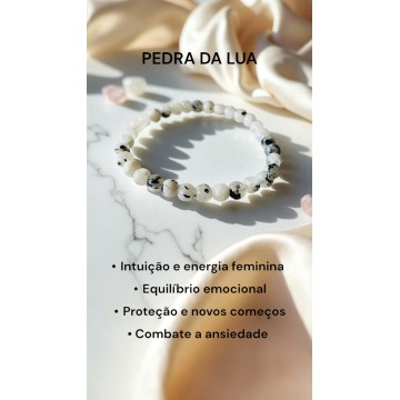 Pulseira Pedra Da Lua 6mm
