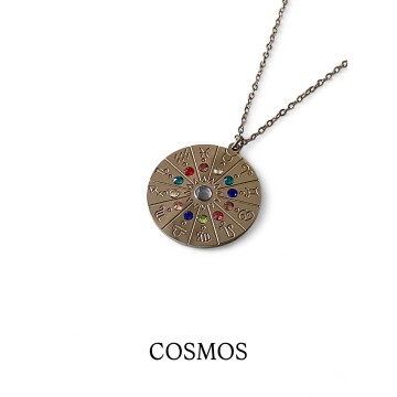 Colar Cosmos Aço inoxidável prateado