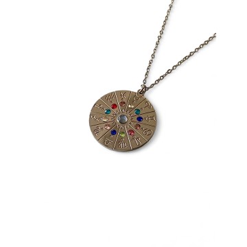 Colar Cosmos Aço inoxidável prateado