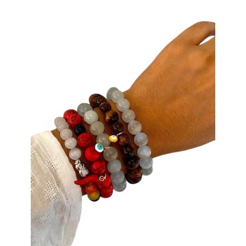 Pulseira Olho de Tigre 10mm