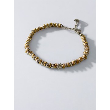 PULSEIRA ARTEMIS AÇO DOURADO E PRATEADO