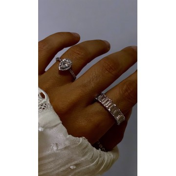 ANEL CRYSTAL TEAR – PRATA 925 E ZIRCÓNIAS
