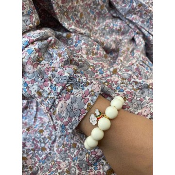 White bubble bracelet