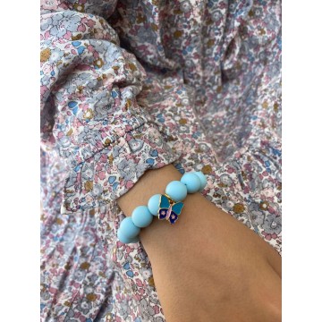 Blue bubble bracelet