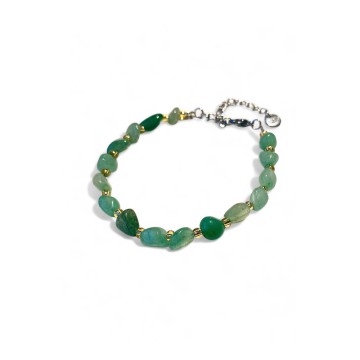 PULSEIRA QUARTZO VERDE 🌿  Envolvida pela energia suave Quartzo Verde