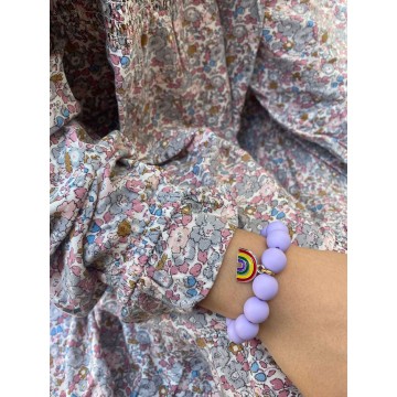 Lilac bubble bracelet