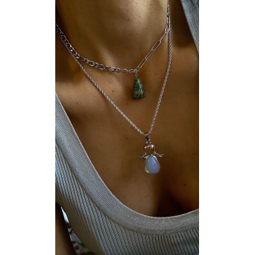 COLAR ANJINHO DA GUARDA OPALA ✨ é um amuleto de proteção