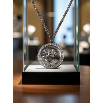 COLAR MÃE – MEDALHÃO COM PENDENTES