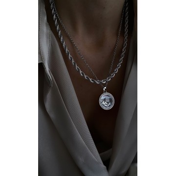 COLAR MÃE – MEDALHÃO COM PENDENTES