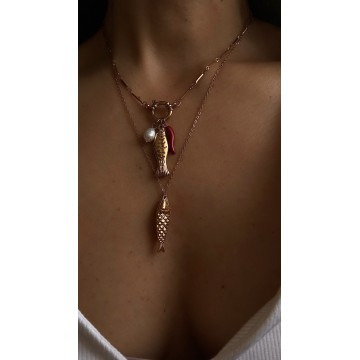 COLAR PEIXE AÇO INOXIDÁVEL