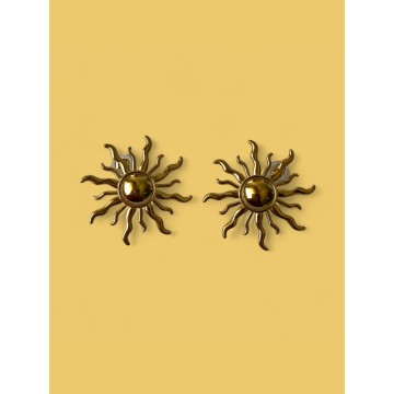 BRINCOS SUNSHINE – AÇO DOURADO