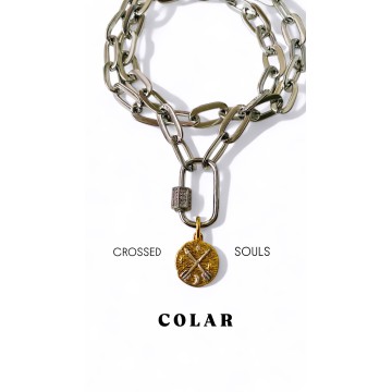 CROSSED SOULS – COLAR EM AÇO DE ALTA QUALIDADE CROSSED SOULS – COLAR EM AÇO DE ALTA QUALIDADE