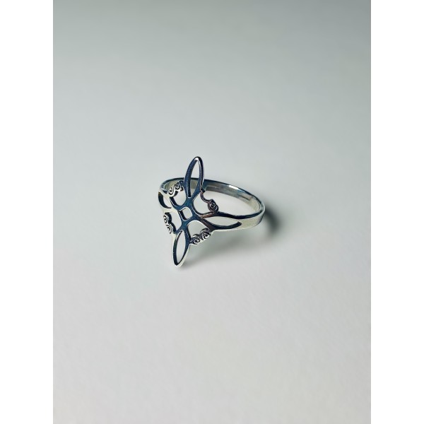 vert ANEL NÓ DA BRUXA PRATEADO AÇO AJUSTAVEL vert ANEL NÓ DA BRUXA PRATEADO AÇO AJUSTAVEL