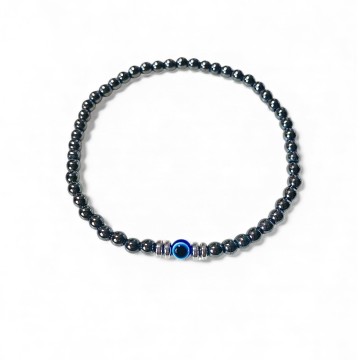 PULSEIRA PROTEÇÃO E EQUILÍBRIO – HEMATITE E OLHO TURCO