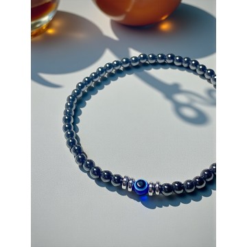 PULSEIRA PROTEÇÃO E EQUILÍBRIO – HEMATITE E OLHO TURCO