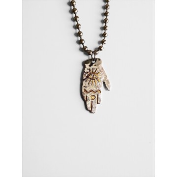 COLAR MÃO DA PROTEÇÃO + OLHO MÍSTICO