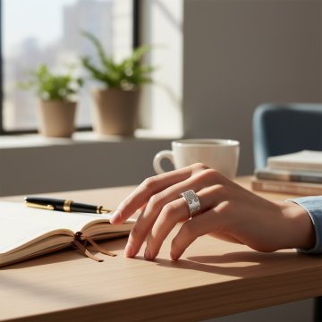 SQUARE RINGS   Brilho, ousadia num design moderno e sofisticado.