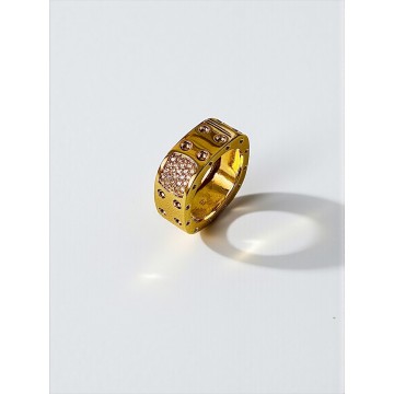 ANEL SQUARE AÇO INOXIDÁVEL