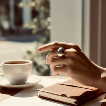 ANEL BUBBLE AÇO INOXIDÁVEL