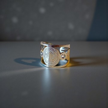 ANEL SÃO BENTO PRATEADO