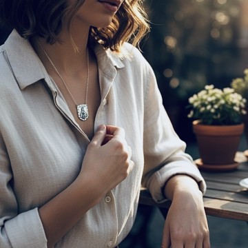 ESCAPULÁRIOS RELIGIOSOS – AÇO INOXIDÁVEL  Os escapulários da Lizyara