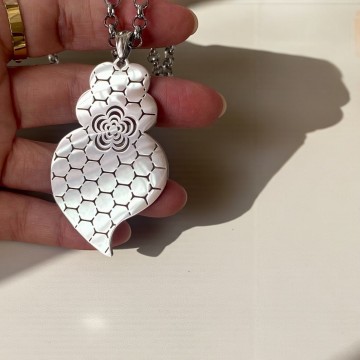 COLAR EM AÇO – ALTA QUALIDADE | CORAÇÃO DE VIANA