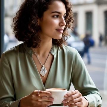 COLAR EM AÇO – ALTA QUALIDADE | CORAÇÃO DE VIANA